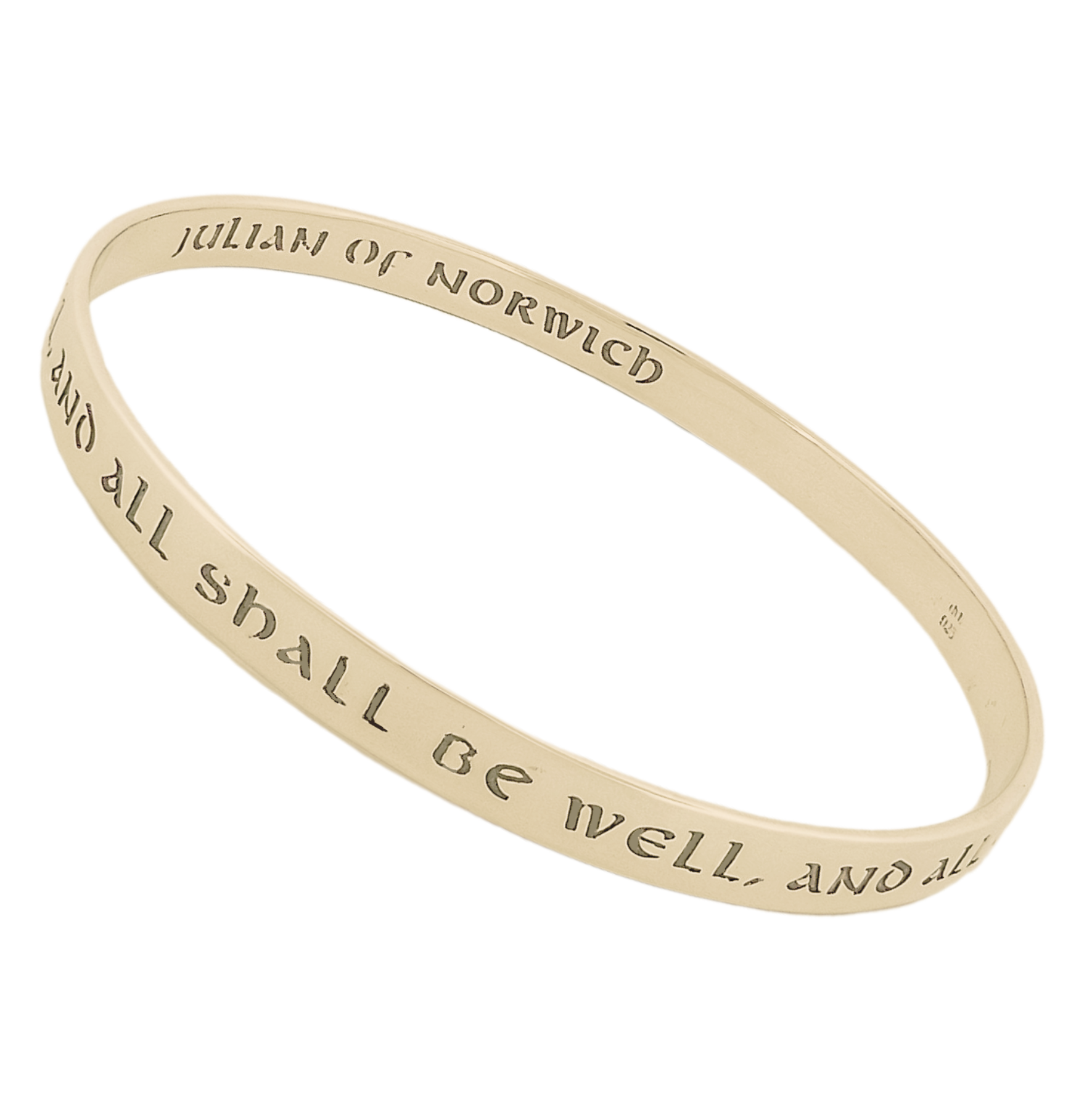 All Shall Be Well  - Julian of Norwich 14K Gold